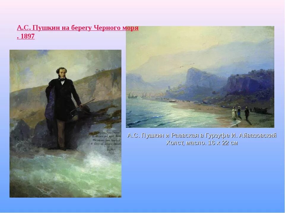 Два берега пушкин. И.к. айвазовский, &quot;пушкин на берегу черного моря&quot; 1887г.. айвазовский пушкин в крыму у гурзуфских скал. картина айвазовского пушкин в крыму.