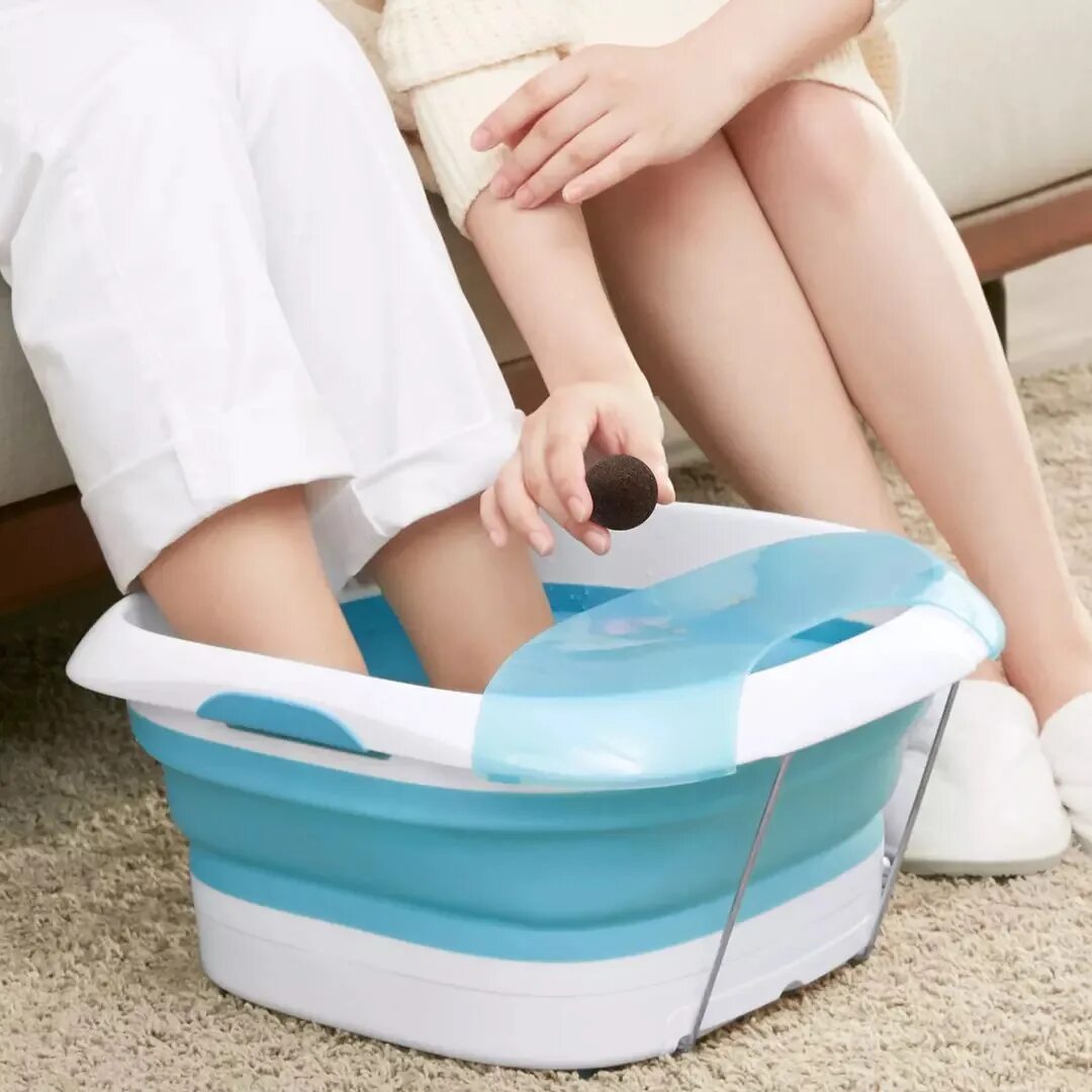 Массажер для ног ванночка Xiaomi LERAVAN Folding. Массажер Xiaomi LERAVAN Folding massage foot Bath LF-zp008 Blue. Xiaomi Lefan foot Massager. Ванночка массажная GC 2081. Как часто делать ванночки