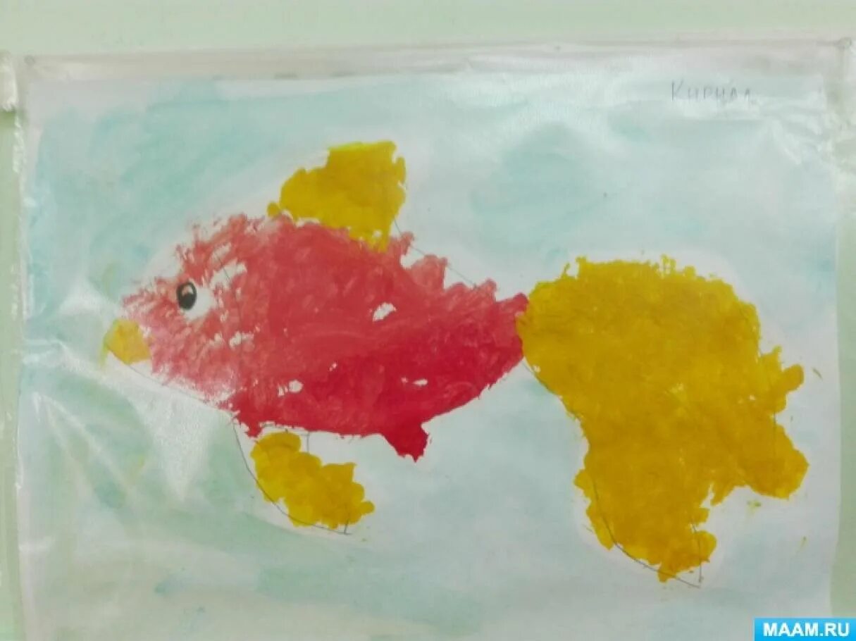 Рисование рыбки в младшей группе. Рисование мл гр рыбка. Рисование Золотая рыбка младшая группа. Рисование рыбы в младшей группе.