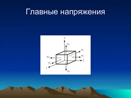 Основные напряжения