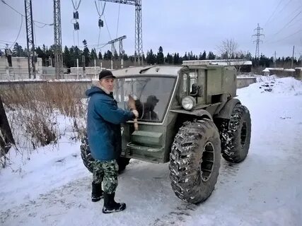 Бортоповоротный вездеход