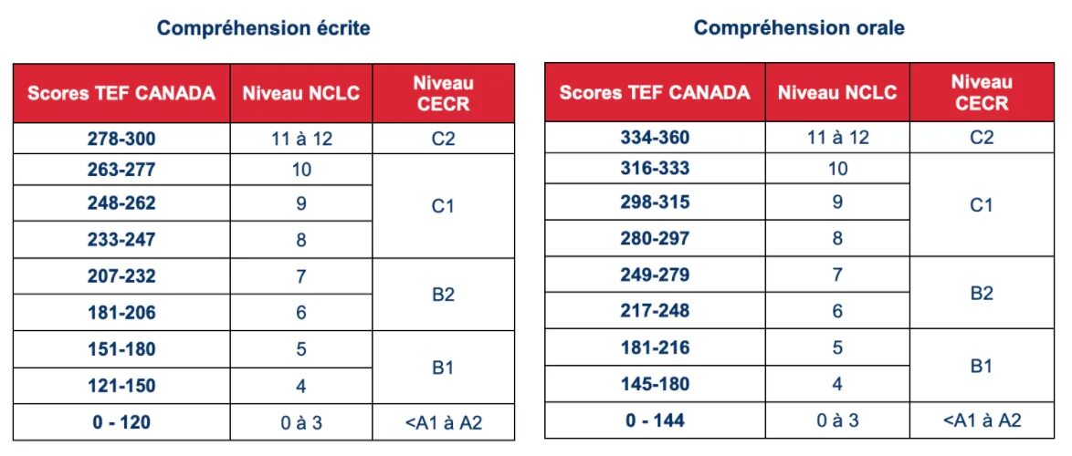 Баллы попрошу. TEF таблица баллов. TEF Canada. TEF Canada французский уровни. TEF экзамен по французскому.