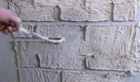 Имитация кирпичной кладки из штукатурки