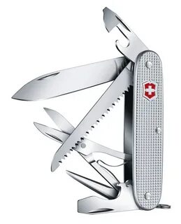 Нож перочинный Victorinox Farmer X Alox (0.8271.26) 93мм 10функц. серебристый ка