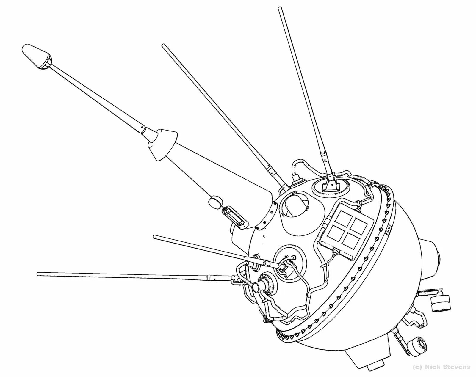 АМС Луна-1 чертеж. АМС «Луна-1» схема. Луна-2 автоматическая межпланетная станция. Луна-1 автоматическая межпланетная станция чертежи. Первый спутник рисунок