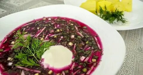 Свекольник с картошкой