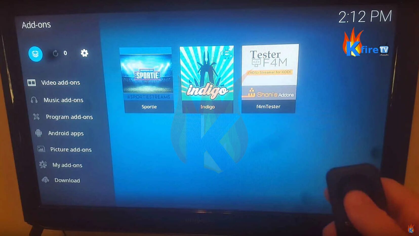 Installation menu