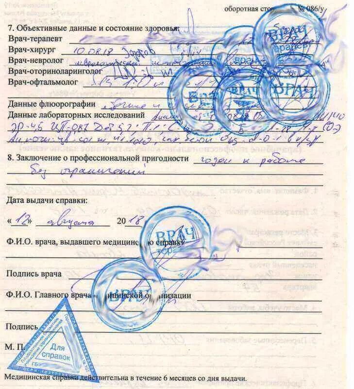 Прохождение медкомиссии для поступления