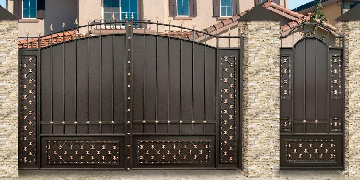 Ворота гармошка с калиткой. Кованые ворота сикард. Автоматические ворота для забора. Коварт кованые ворота. Кованые ворота v-026 (1 кв.