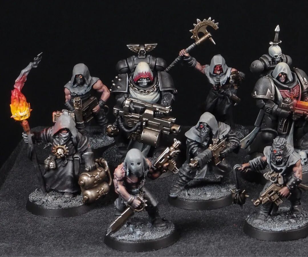 Падший вархаммер. Падшие ангелы вархаммер 40000 миниатюры. warhammer 40k культисты миниатюры. warhammer 40000 культисты хаоса миниатюры. темные ангелы вархаммер 40000 миниатюры.