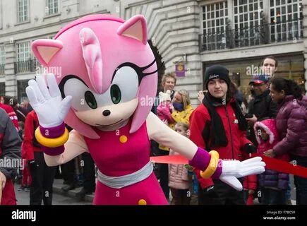 Character Amy Rose from Sega's Sonic.