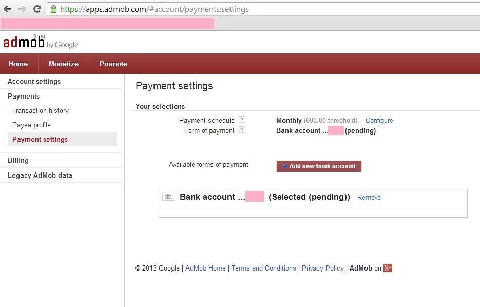 Admob account. Ключ приложения Admob. Payment settings ALIEXPRESS. Payment Threshold. Https 1 payment ru