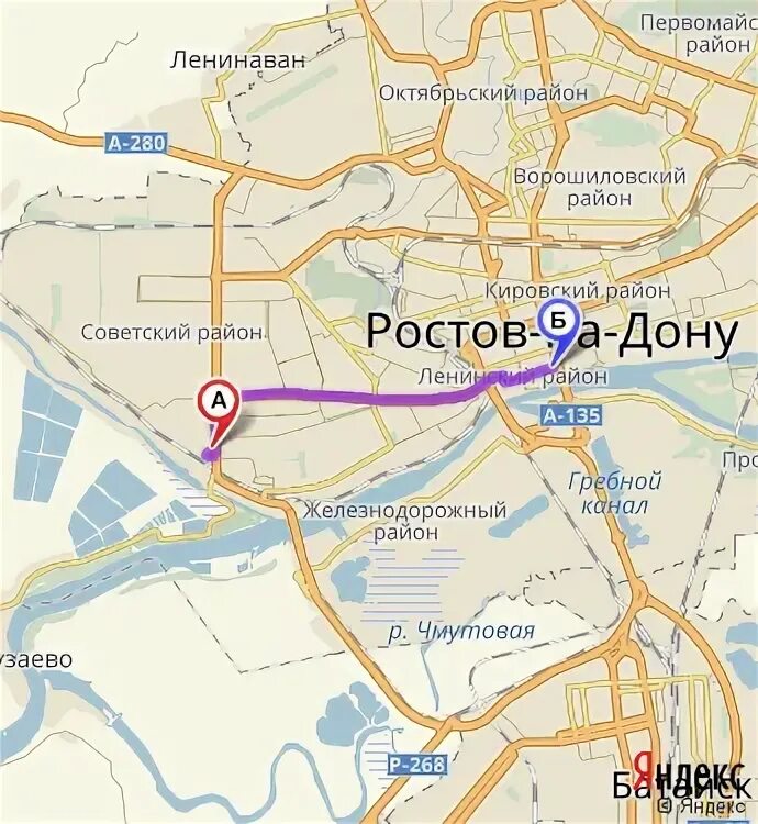 Первомайская ростов на дону карта