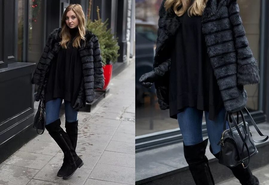 Угги с короткой шубой. Сапоги под короткую шубу. С какой обувью носить шубу зимой. Короткая дубленка и угги. С какой обувью носить шубу зимой.