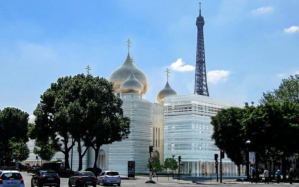 Храм святой троицы париж. Православный храм в париже новый. Свято-троицкий собор и русский духовно-культурный центр. Троицкий собор на набережной бранли в париже. Свято-троицкий православный собор в париже.