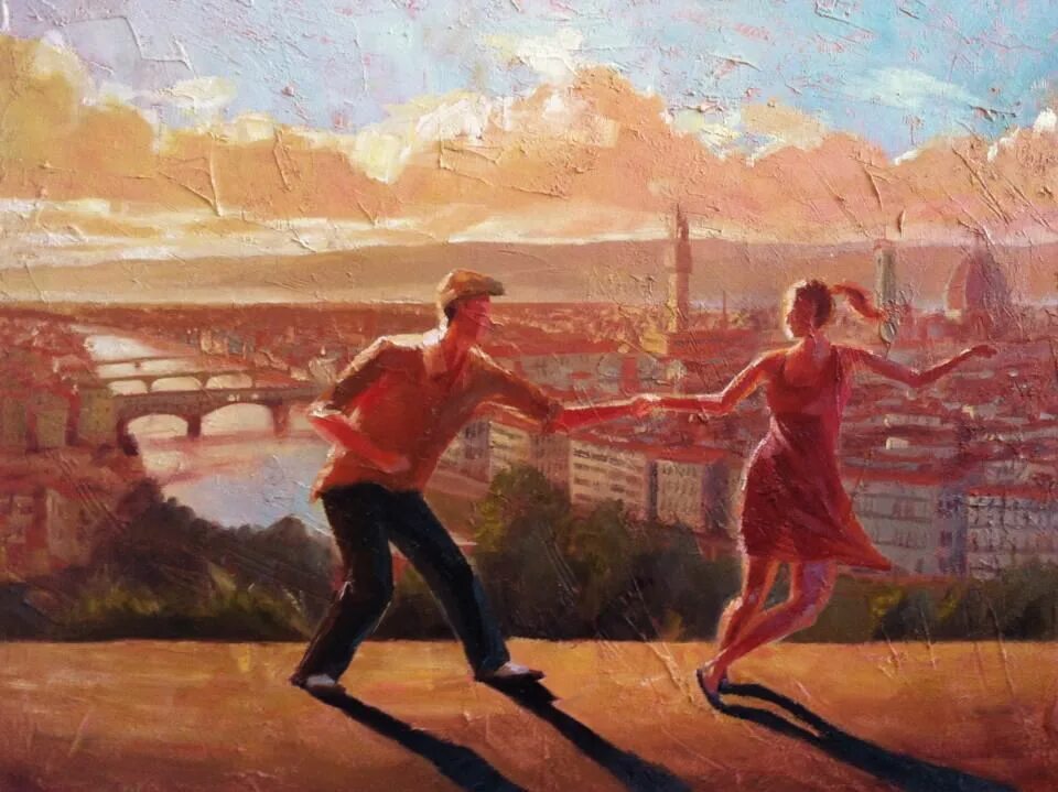 Картина танец. Художник Кристофер Кларк. Танго Кристофер Кларк. Кристофер Кларк картины танго. Кристофер Кларк танец картины.