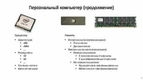 Оперативная память встроенная в процессор