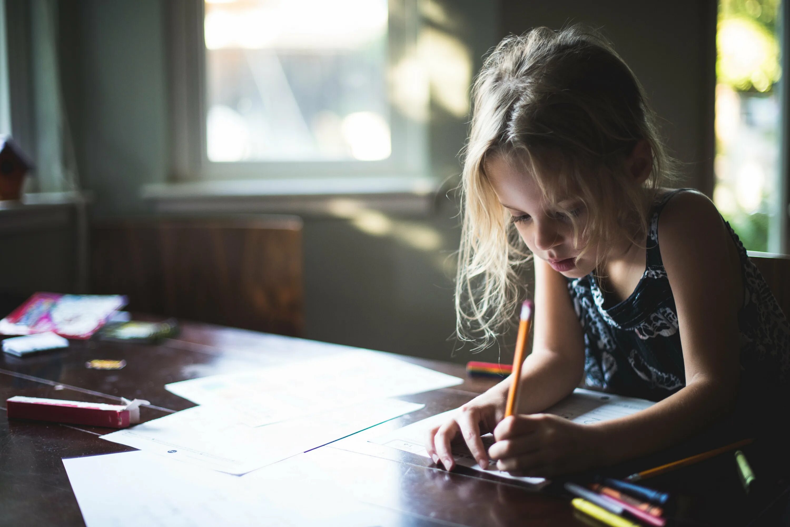 Write less. Писатели детям. girl writing a letter. a girl writes a letter. girl writes.