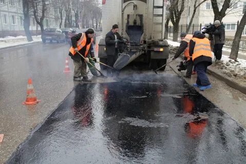 Литым асфальтом