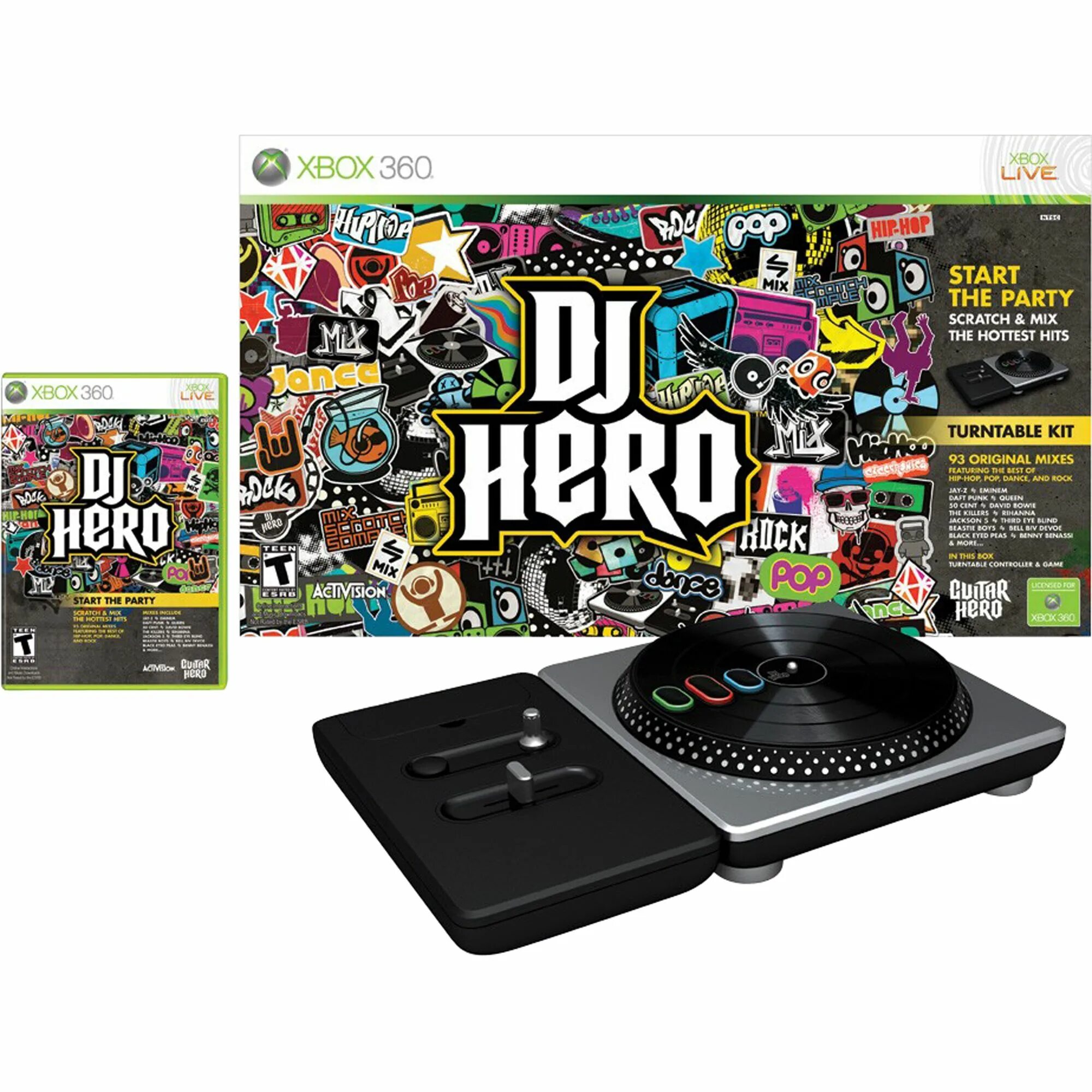 Новая игрушка 5. DJ Hero Xbox 360 затычки. DJ Hero 2 Xbox 360. DJ Hero Xbox 360 затычка с боку. Guitar DJ Hero.