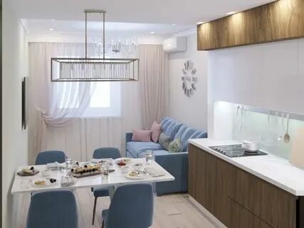 Кухня гостиная 17 м2