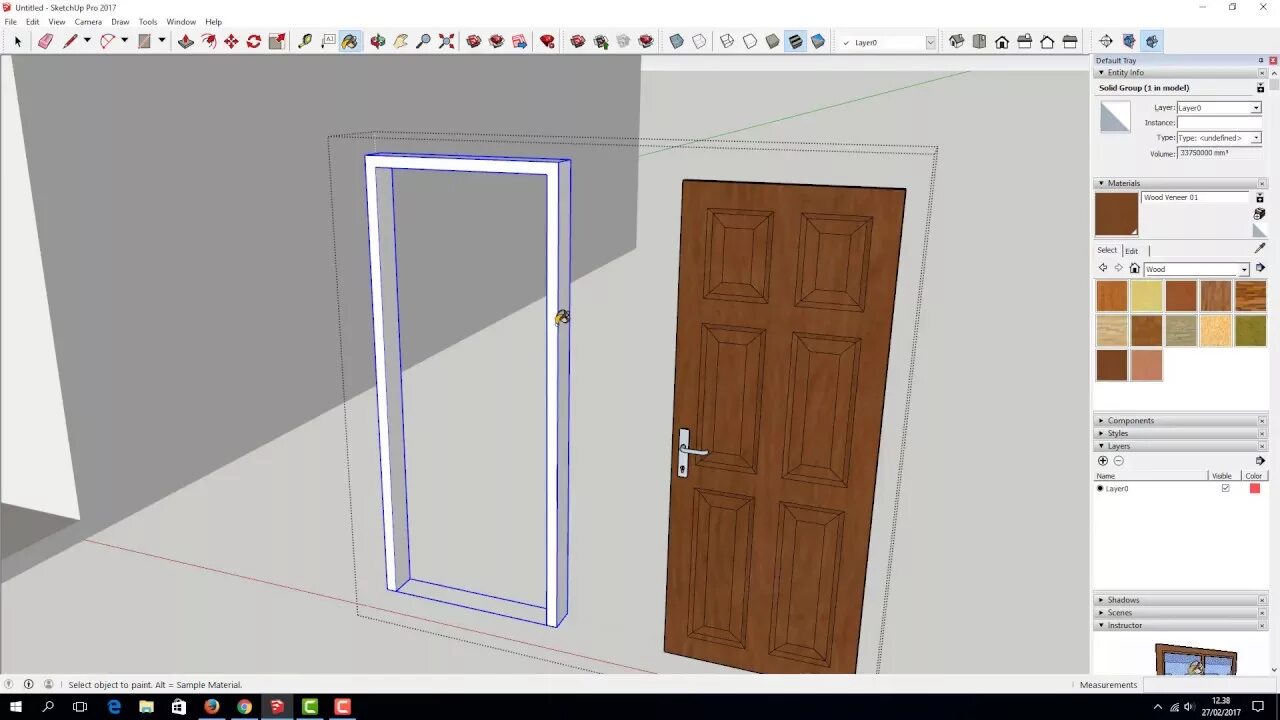 Дверь скетчап. Дверь р400 sketchup. межкомнатная дверь скетчап. дверь входная скетчап.