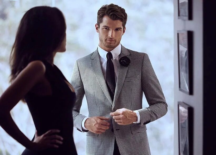 The men in the suit