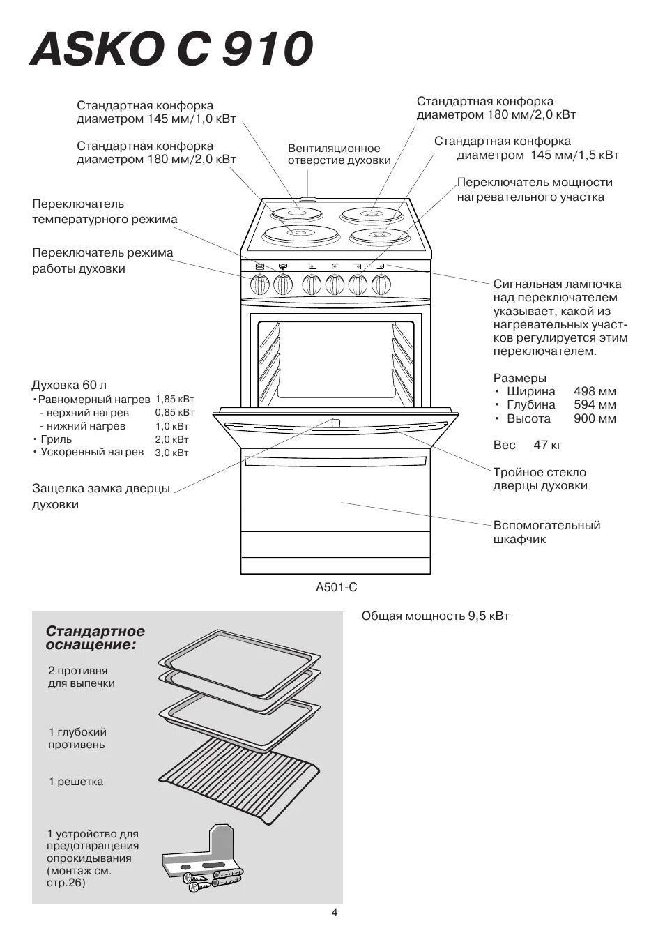 Духовка аско как снять блокировку Блокировка от детей Инструкция по эксплуатации LG MS2349H Страница 7 / 84