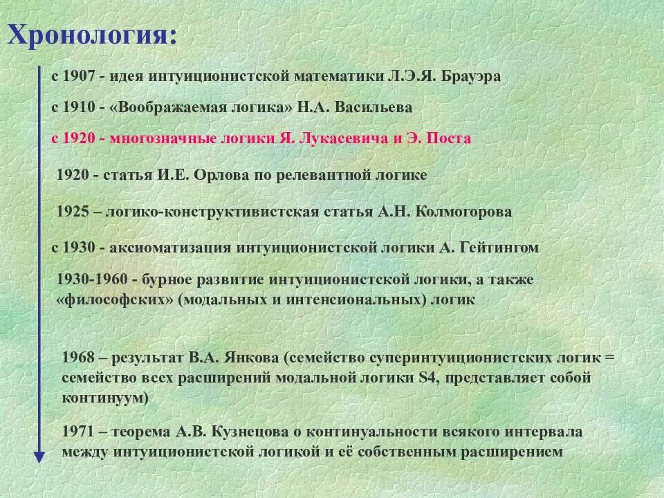 Воображаемая логика н. а. Васильева. Н А Васильев воображаемая логика. Математическая хронология. Трёхзначная логика Лукасевича таблица.