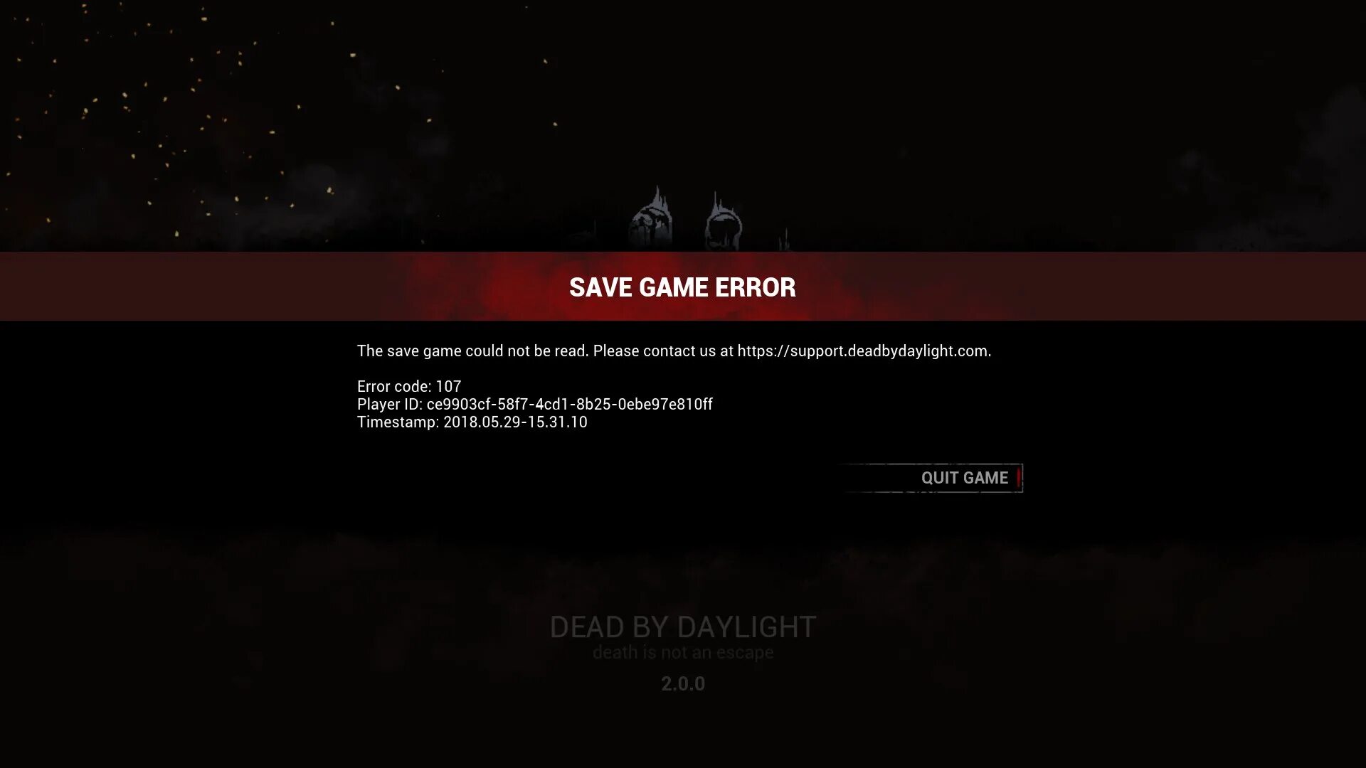 Ошибка серверов стим. Error game. ошибка dead by daylight. server error картинка. save error game.