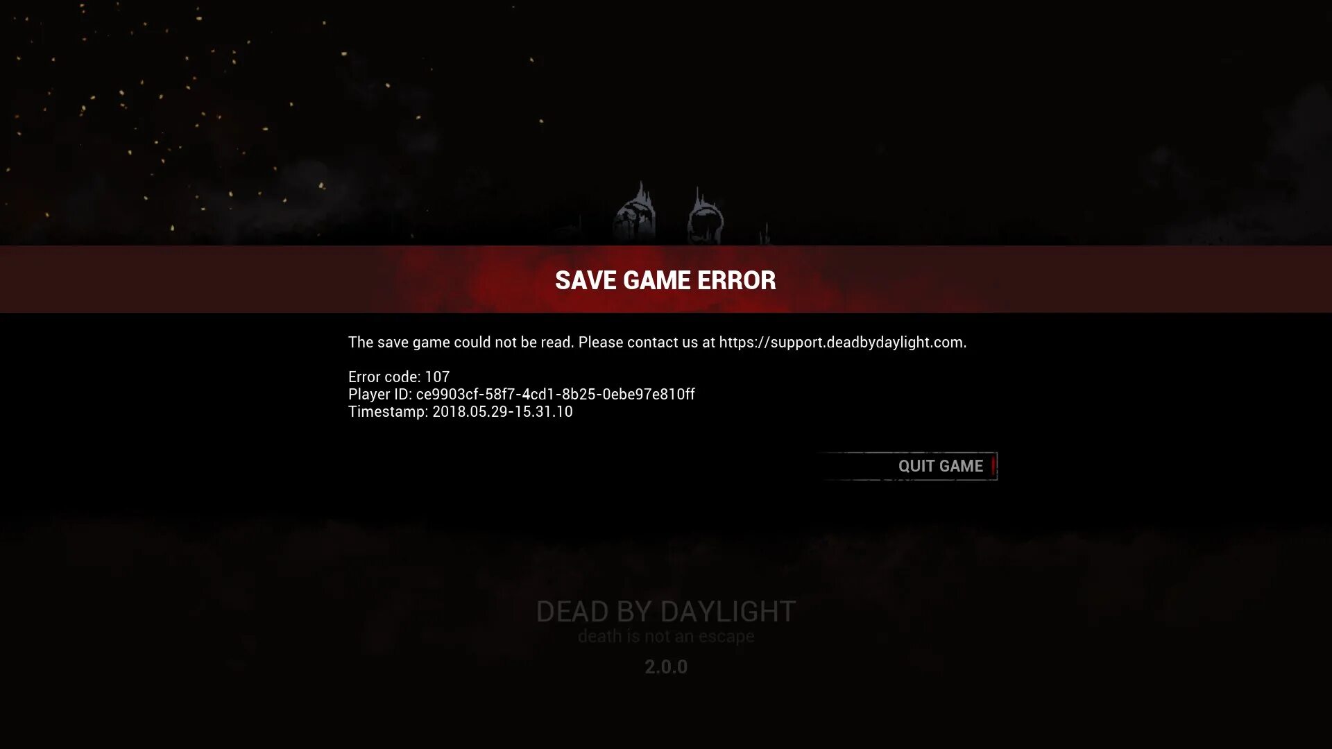 Ошибка internal provider error market. Error game. Ошибка Dead by Daylight. Server Error картинка. Save Error game.