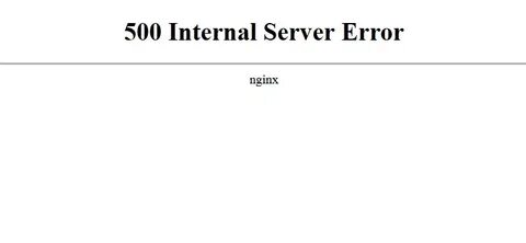 Server status 500