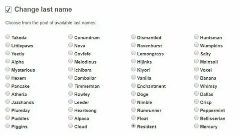 The second name