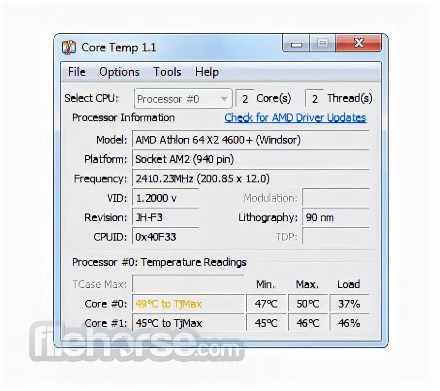 Core temp 1.18. Core temp 1.18.1.