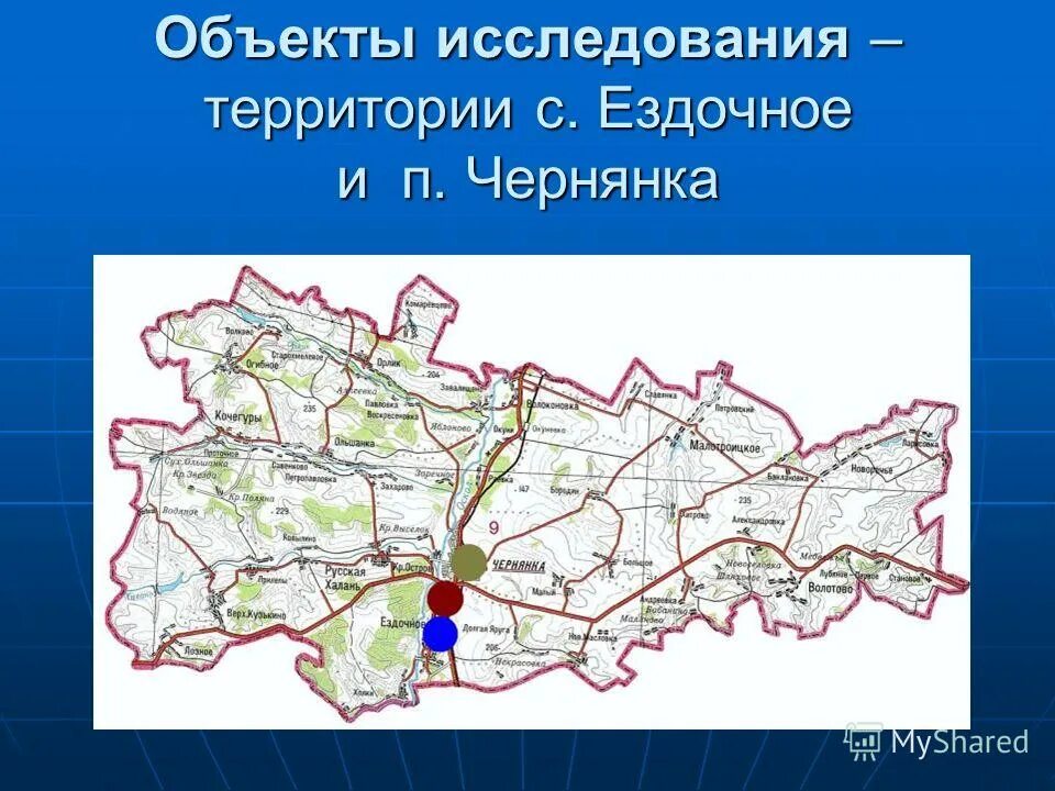 Карта чернянки белгородской