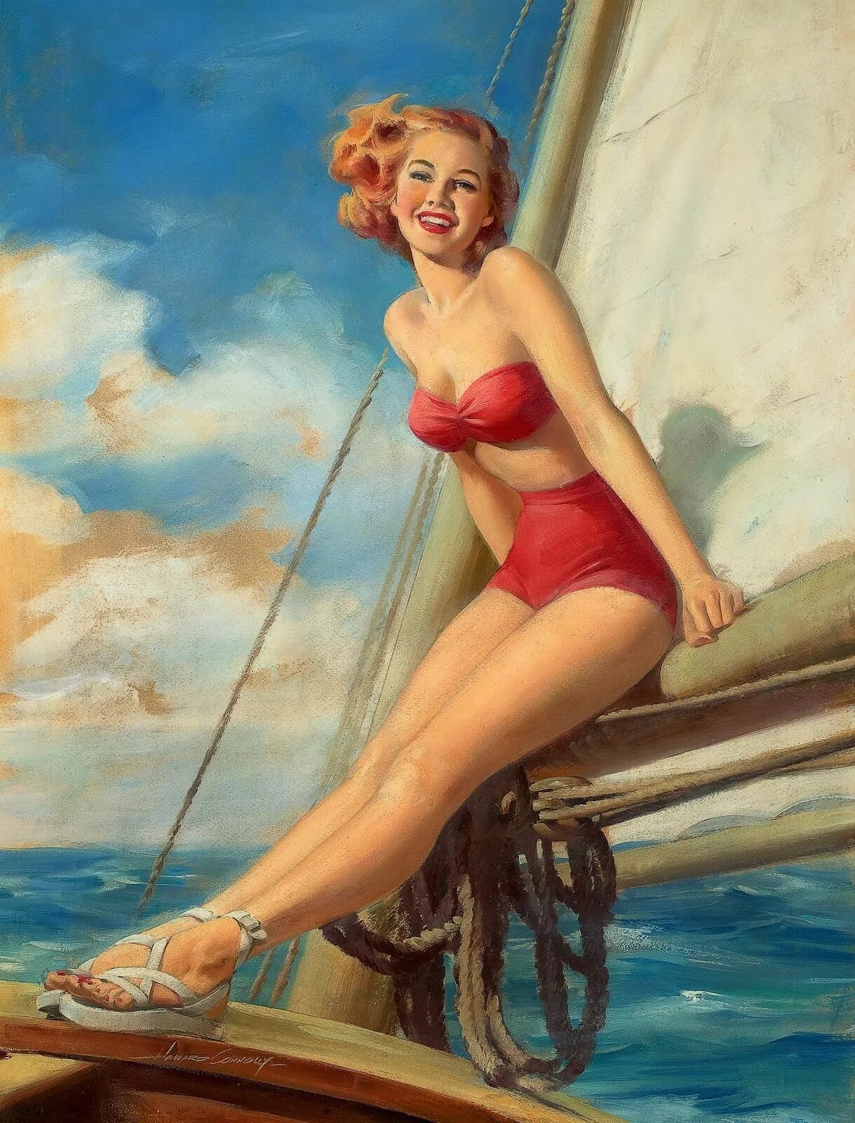 Pin up pin up slotpays fan. Говард Коннолли художник. Художник Джил Элвгрен. Говард Коннолли Pin up. Картины в стиле пин ап.