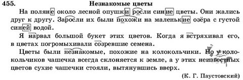 Русский язык пятый класс упражнение 455
