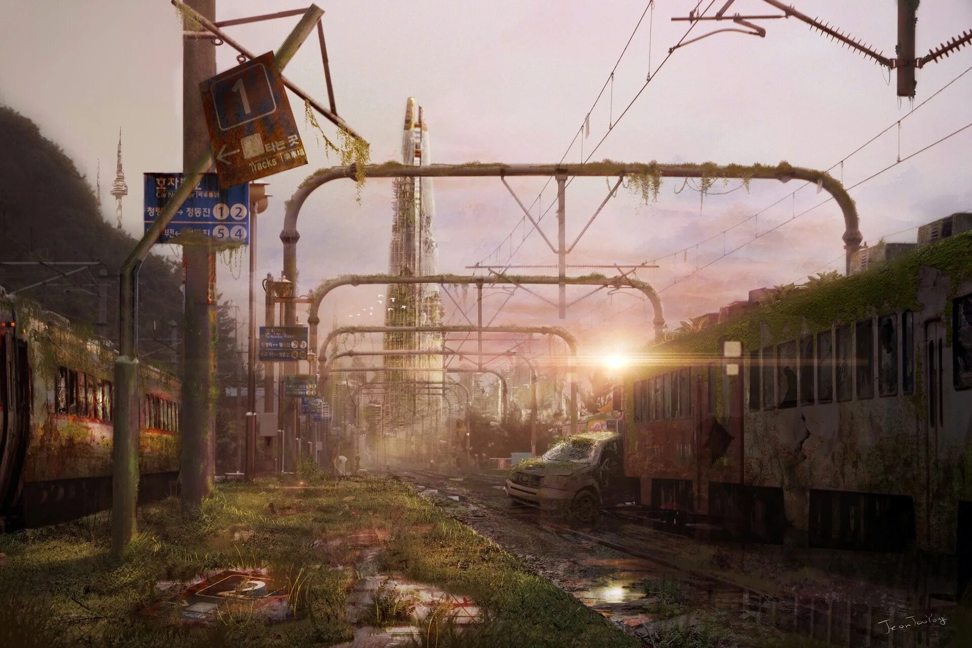 Города с железной дорогой. Арт метро 2033 депо. станция депо заброшенные поезда. metro 2033 заброшенные города. постапокалиптический лос анджелес.