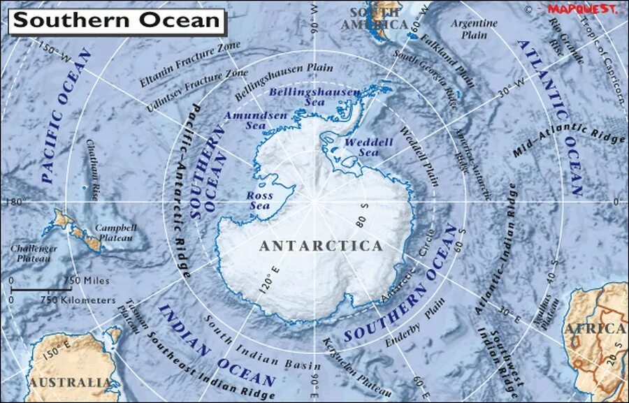 Южный океан пояса