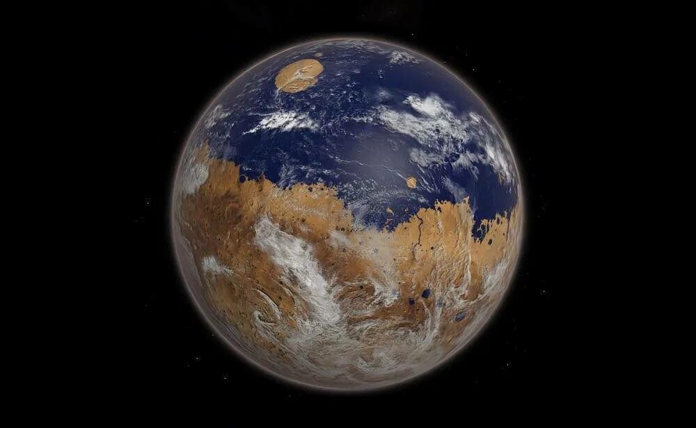 Живая ли планета. Марс с земли. Земля в прошлом. Марс был обитаемой планетой.