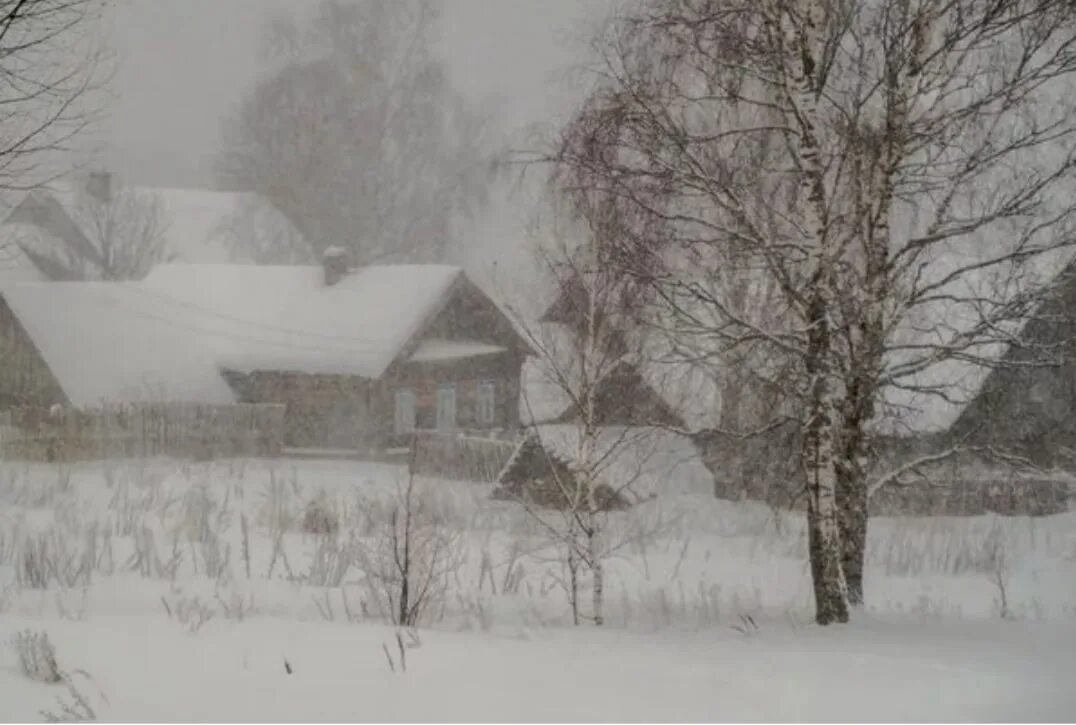 Деревня в снегу. Снегопад в деревне. Снежная зима в деревне. Деревенский домик в снегу.