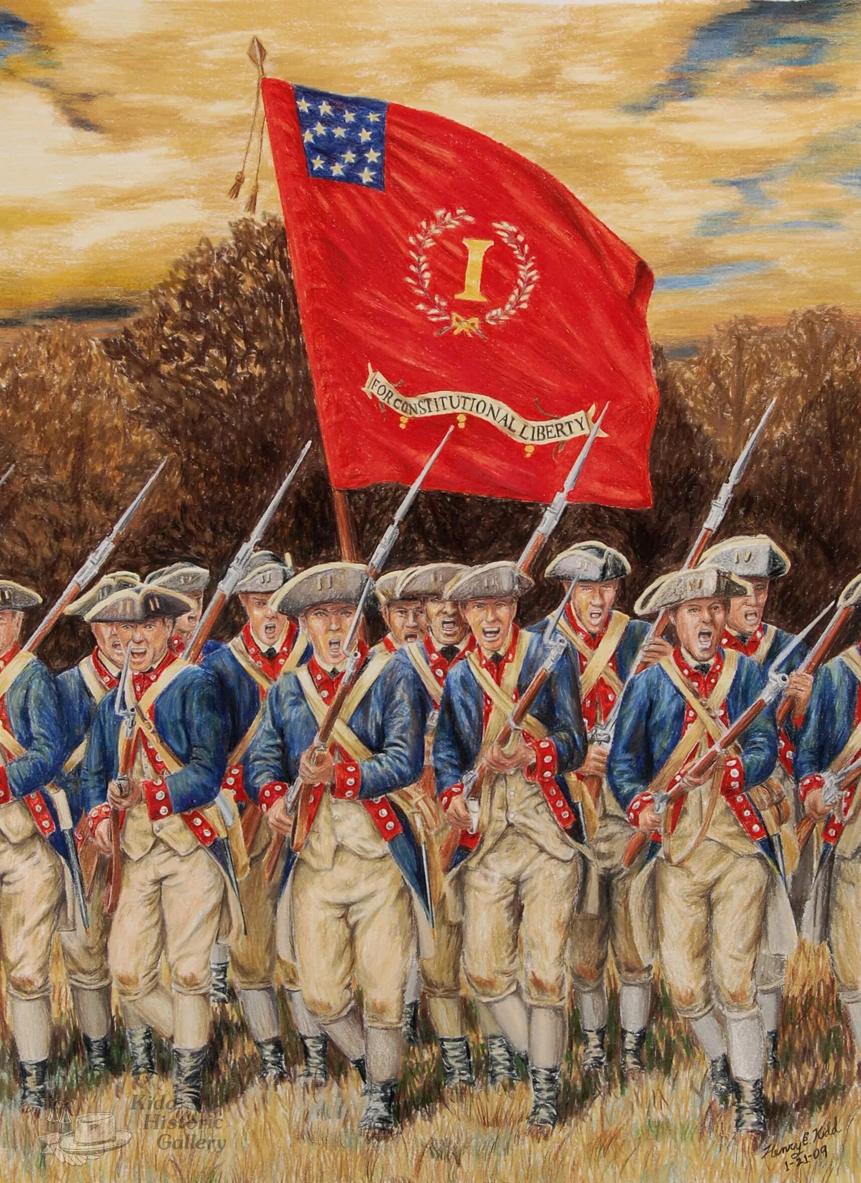 В сша будет революция. Армия колонистов в войне за независимость США. Армия США 1775-1783.