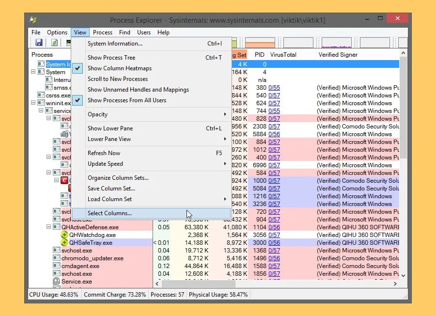 Sysinternals process Explorer. Утилиты Sysinternals. Интерфейс программы process Explorer. Process Explorer Windows 10.