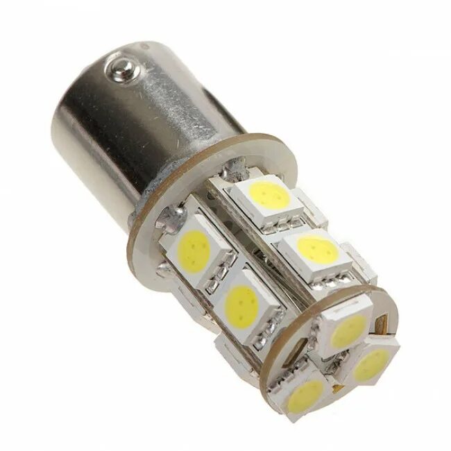 Светодиодная лампа с цоколем 1156 - p21w - s25 - ba15s-42smd, 12-24v, White/Yellow. Светодиодная лампа p21w 13smd. Светодиод p21w 24v (SMD-5050) 13 диодов белый. Лампочки 24 вольта светодиодные двухконтактные.