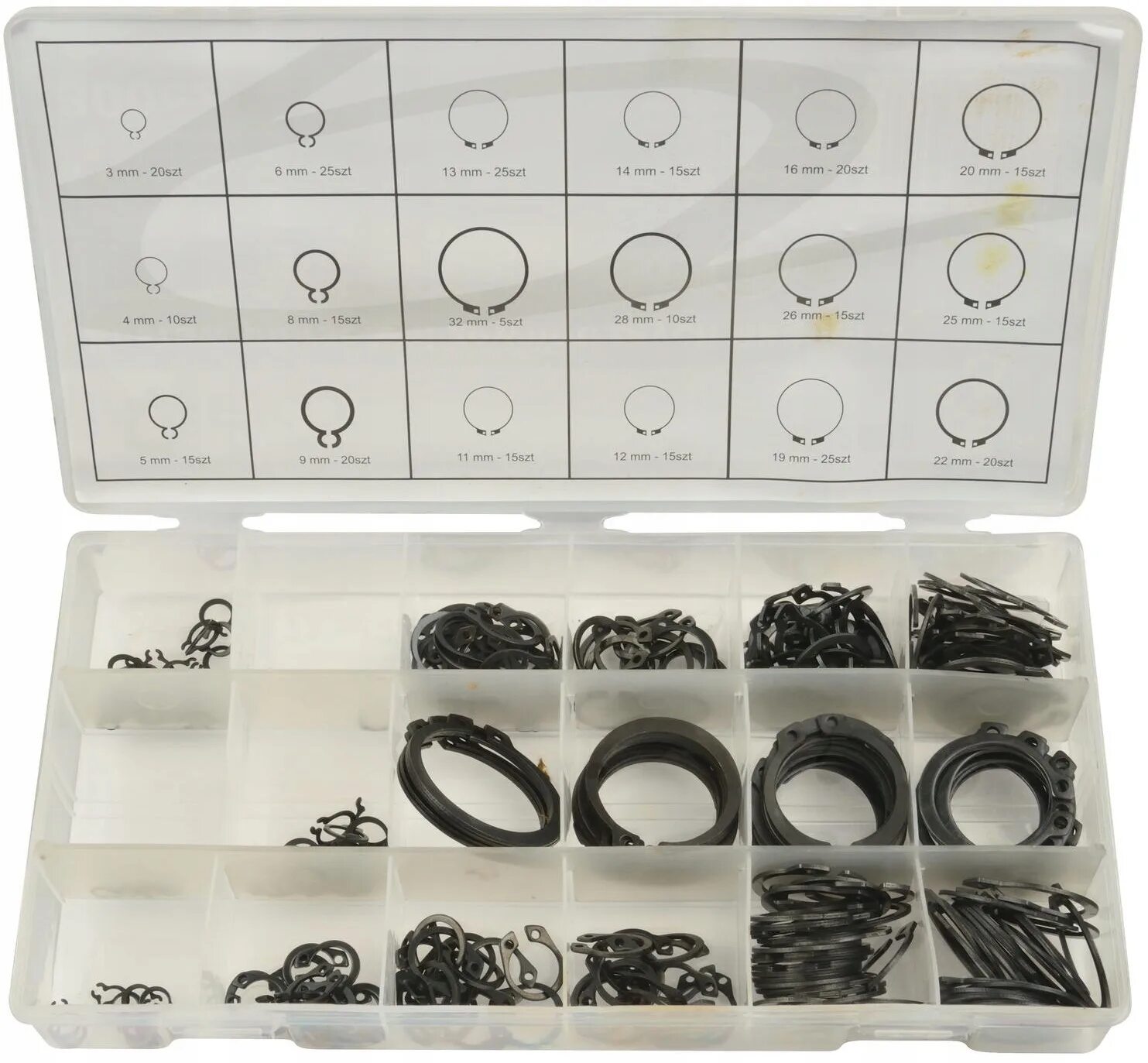 Набор внутренних стопорных колец jtc 300шт. Набор стопорных колец. Набор стопорных колец сибртех d 3 - 32 мм 300 предметов 47600. 33945. Набор стопорных колец.