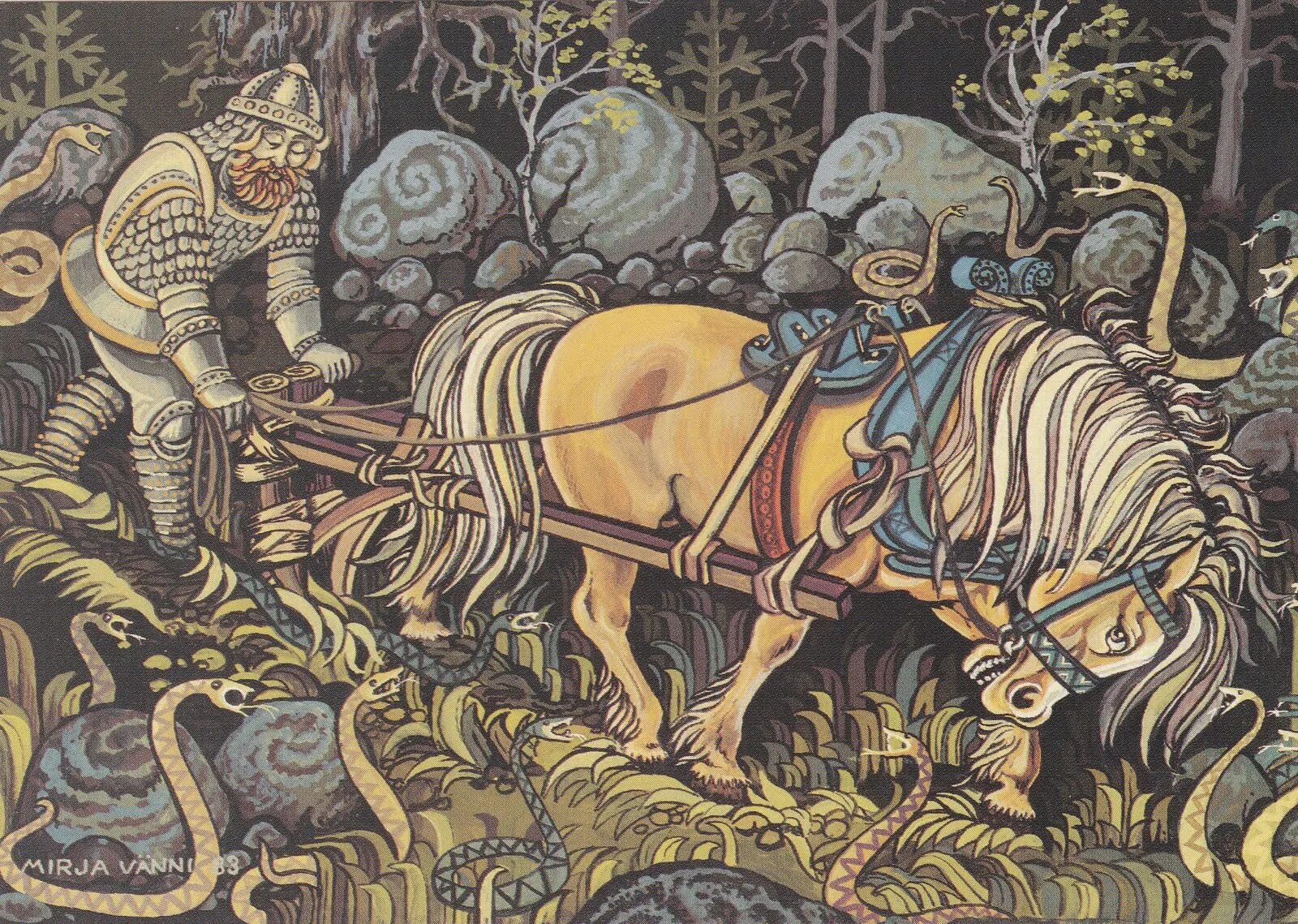 Калевала иллюстрации. Ильмаринен змеиное поле. калевала вяйнемейнен пашет. илмаринен пашет змеиное поле. калевала конь.