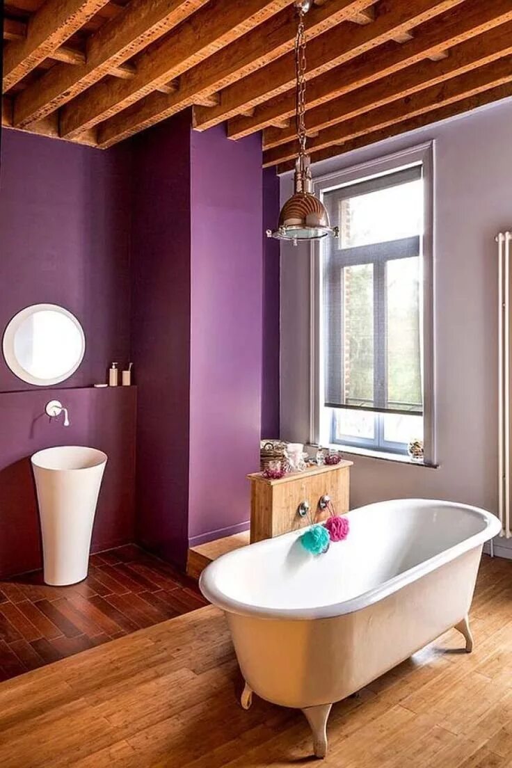 Стены в ванной. Окрашенная ванная комната. Краска для ванной комнаты. Ванная покрашенная краской. Интерьер ванной комнаты краской.