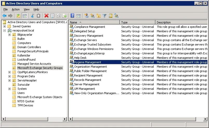 Exchange system