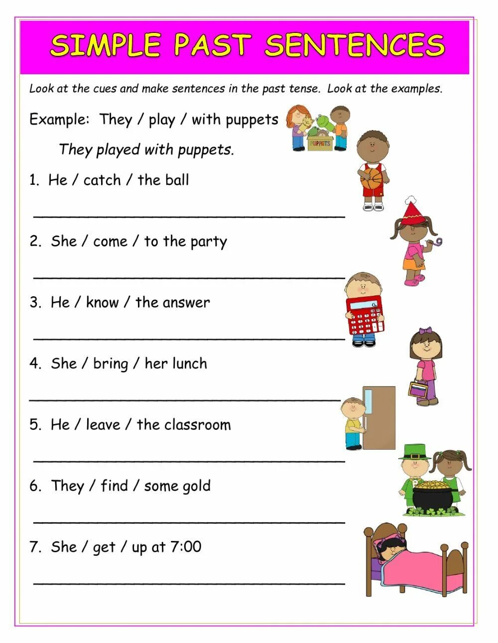 Write these sentences in the past. Past sentences. To be past simple Worksheets for Kids. Past simple Tense Worksheets.