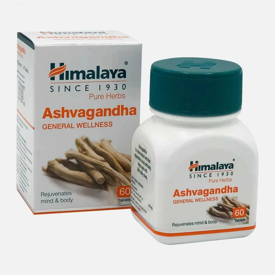 Himalaya Wellness Ashvagandha Tab / Хималая Ашваганда 60таб. [A+]. Himalaya Ashwagandha Tab 60 таб. Ашваганда General Wellness Гималаи. Ашваганда (Ashvagandha) Himalaya, 60 таб..